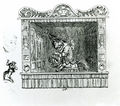 El Sr. Punch en Héctor el Caballo de George Cruikshank