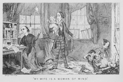 Mi esposa es una mujer de mente de George Cruikshank