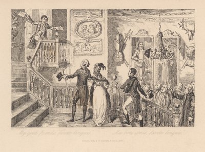 Mis buenos amigos, «favete linguis» de George Cruikshank