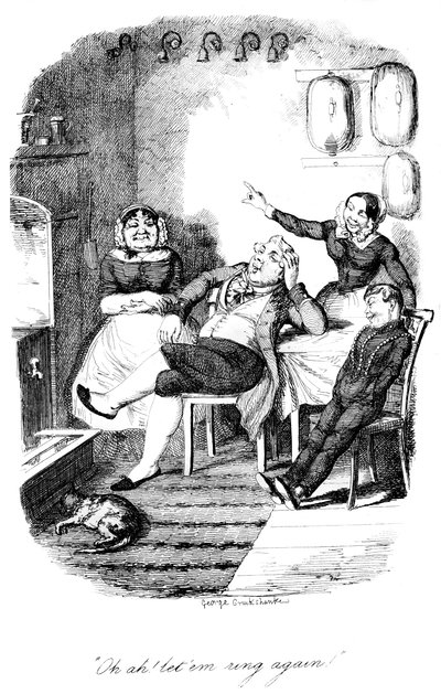 ¡Oh ah! ¡déjalos sonar de nuevo!, c1840s de George Cruikshank