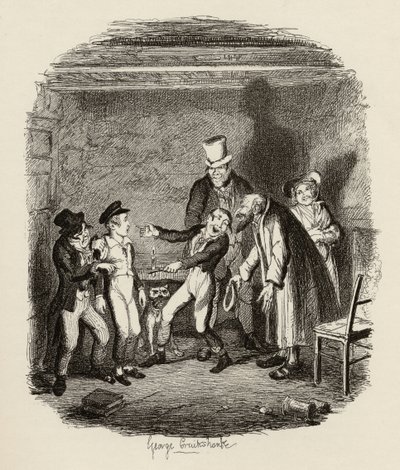 Recepción de Oliver por Fagin y los chicos, de 