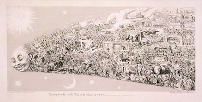 Eventos pasados, o la cola del cometa de 1853 de George Cruikshank