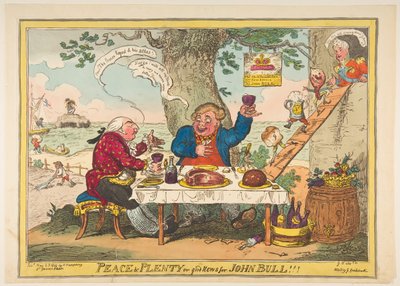 Paz y abundancia o Buenas noticias para John Bull!!! de George Cruikshank