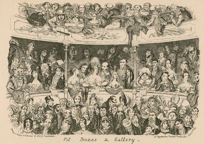 Foso, cajas y galería de George Cruikshank