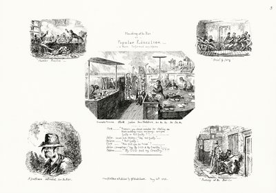 Suplicando en el Bar, o Educación Popular de George Cruikshank