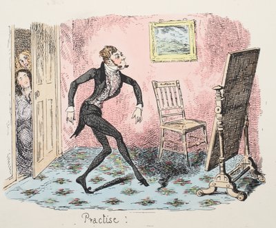 Práctica, pub. 1832 de George Cruikshank
