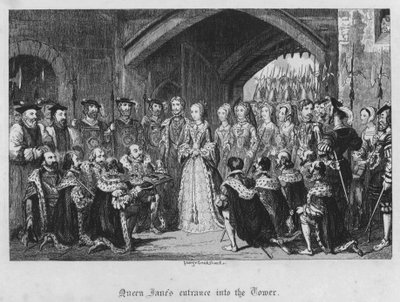 Entrada de la Reina Juana en la Torre de George Cruikshank