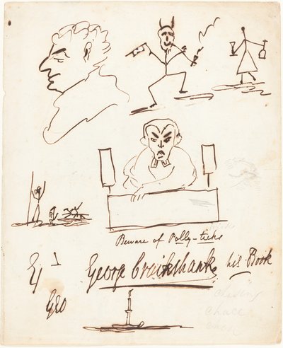 Bocetos satíricos de George Cruikshank