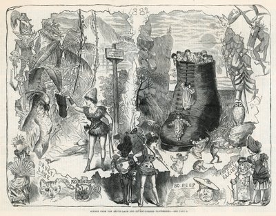 Escenas de los Pantomimas de Drury Lane y Covent Garden de George Cruikshank