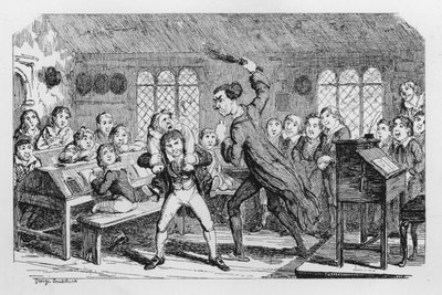 Castigo escolar de George Cruikshank