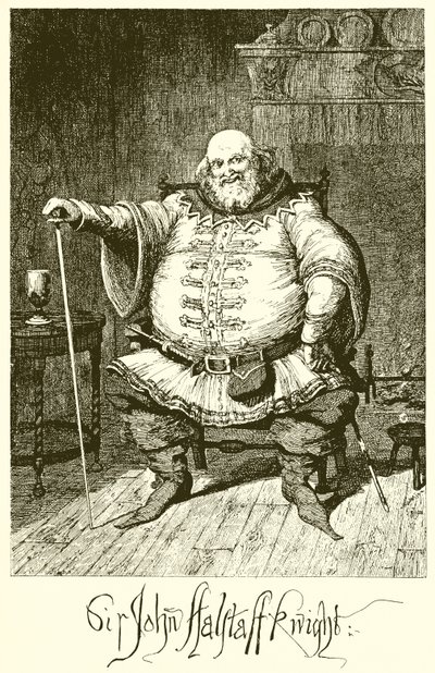 Sir John Falstaff de George Cruikshank