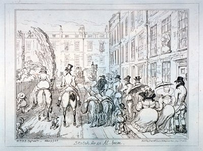 Boceto para un álbum, 1835 de George Cruikshank
