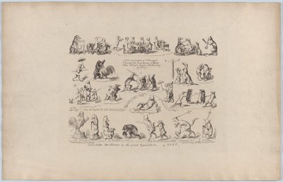 Algunas de las bufonadas de la Gran Exposición, 1851 de George Cruikshank