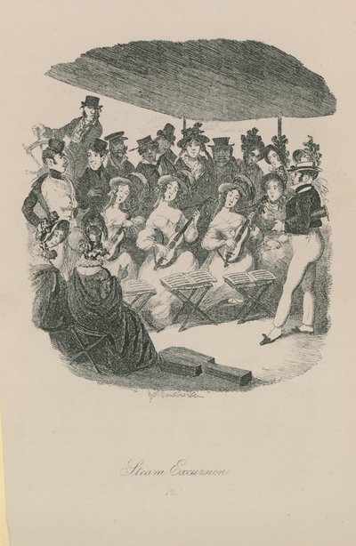 Excursión en vapor de George Cruikshank