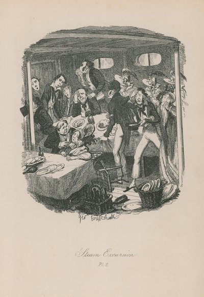 Excursión en vapor de George Cruikshank