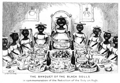El banquete de las muñecas negras de George Cruikshank