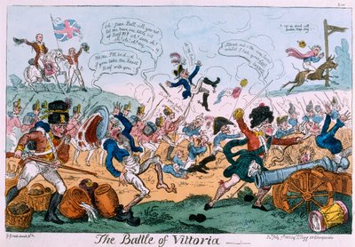La Batalla de Vitoria de George Cruikshank