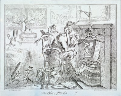 Los demonios azules, 1835 de George Cruikshank
