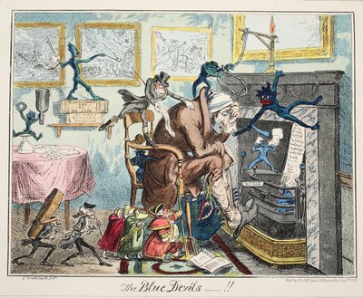 Los Demonios Azules, pub. 1835 de George Cruikshank