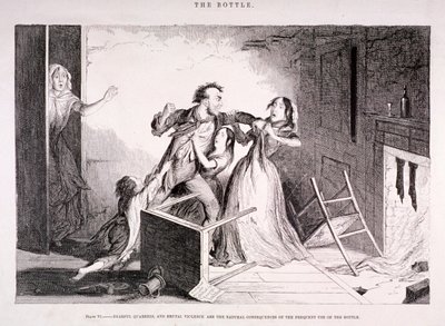 La botella, 1847 de George Cruikshank