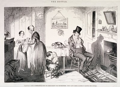 La Botella, 1847 de George Cruikshank