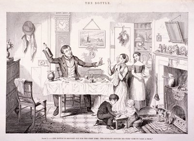 La Botella, 1847 de George Cruikshank