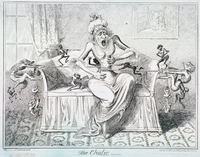 El Cólico, 1835 de George Cruikshank