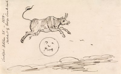 La vaca salta sobre la luna de George Cruikshank