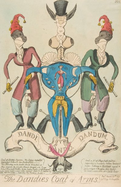 El Escudo de Armas de los Dandies de George Cruikshank