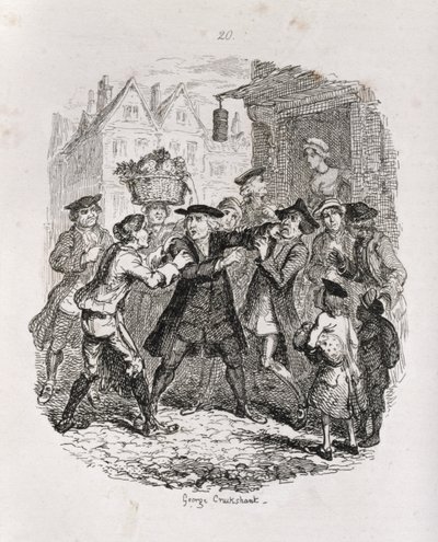 El Doctor arrestando al Abogado Murphy, ilustración de 