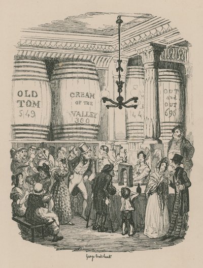 La Tienda de Ginebra de George Cruikshank