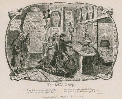 La Tienda de Ginebra de George Cruikshank
