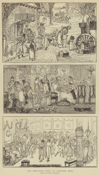 El ramito de muérdago de Oldstone Hall de George Cruikshank