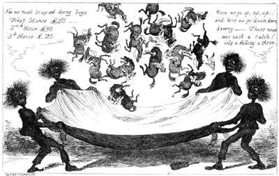 El monstruo barre, una moneda al aire para el Derby de George Cruikshank