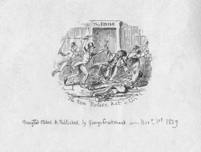 La Nueva Ley de Policía, 1829 de George Cruikshank