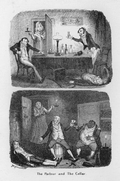 El Salón y la Bodega de George Cruikshank