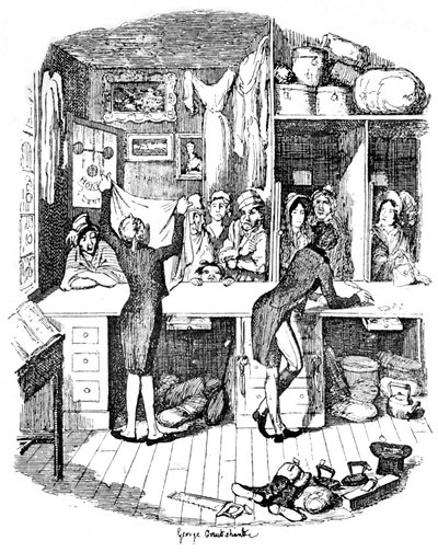 La Tienda de Empeños, c. 1900 de George Cruikshank