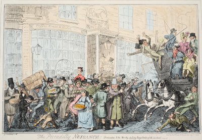 La Molestia de Piccadilly, pub. 1936 de George Cruikshank
