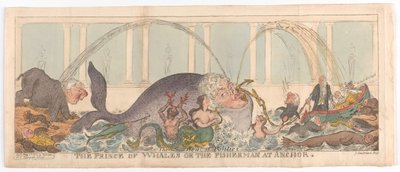 El príncipe de Gales o el pescador anclado, 1 de mayo de 1812 de George Cruikshank