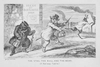 El Ciervo, El Toro y El Oso, Una Fábula Ferroviaria de George Cruikshank