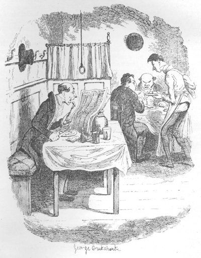 La persona alta, delgada y pálida, c. 1900 de George Cruikshank