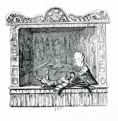 El doctor con el Sr. Punch de George Cruikshank