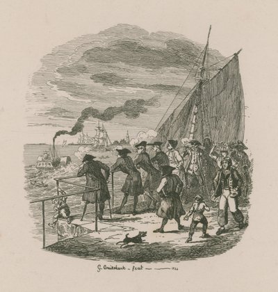 El paseo, Hospital de Greenwich de George Cruikshank