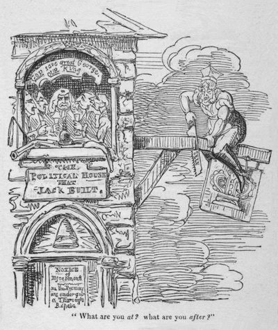 ¿Qué estás haciendo? ¿Qué estás buscando?, c. 1820 de George Cruikshank
