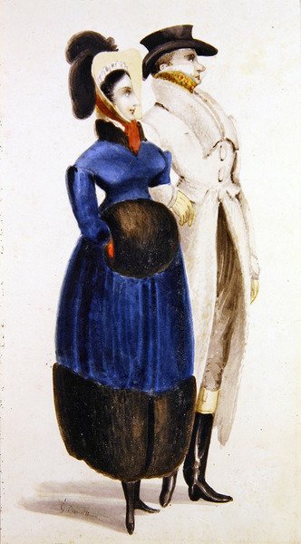 Modas de invierno de George Cruikshank