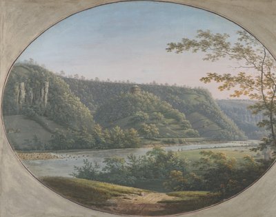 Vista del Round Howe cerca de Richmond, Yorkshire, Inglaterra, 1788 de George Cuit