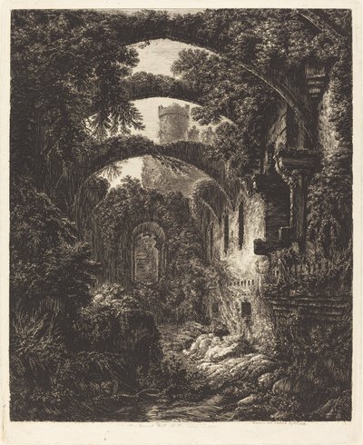 El gran salón en el castillo de Conway de George Cuitt the Younger