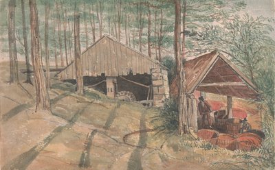 Lavadero de estaño del Sr. W. Praed en Cornualles, Trevethow de George Cumberland