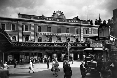 Estación de London Bridge, Southwark, Londres, c1920-c1930 de George Davison Reid