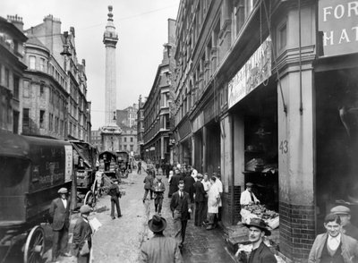 Monument Street y Monumento, Ciudad de Londres de George Davison Reid
